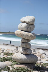 Rock cairn at the beach.