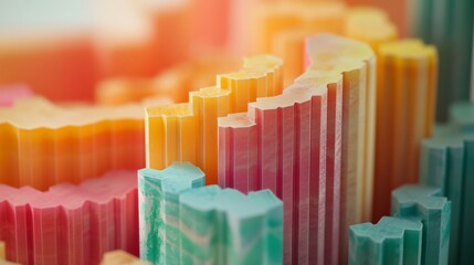 Fototapeta premium Colorful Abstract Bars in Gradient Pattern