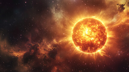 Obraz premium sun in space