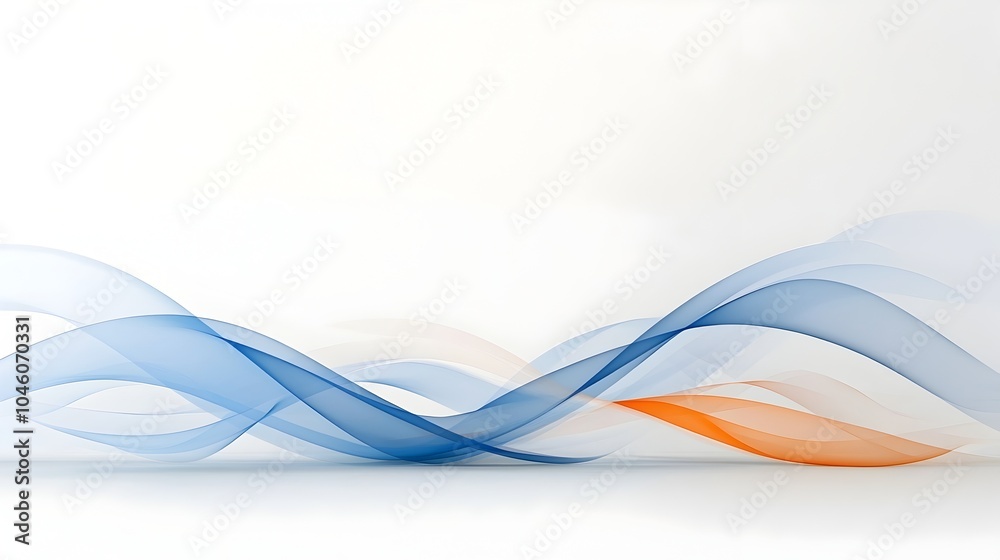 Poster Elegant abstract minimalist design featuring intertwined gradient arcs conveying smooth motion and modern aesthetic  Colorful digital with fluid shapes balanced composition