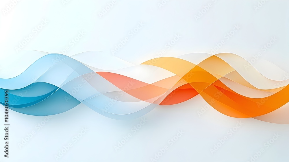 Poster Captivating abstract background featuring a seamless composition of flowing arcs soft gradient layers and fluid motion showcasing a clean