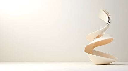 Elegant arcs intertwined with gradient layers in an abstract minimalist design conveying smooth motion and modern aesthetics  The composition features a harmonious blend of geometric shapes