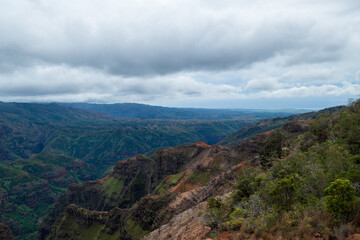 A view of the Kalalau Valley in Kauai Hawaii