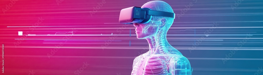 Poster virtual realitybased rehab applications for physical therapy sessions front view, showing immersive 