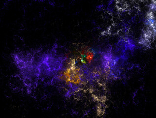 Imaginatory fractal abstract background Image