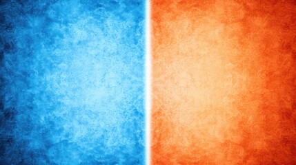 Fototapeta premium Abstract textured background with blue and orange gradient colors for artistic design.