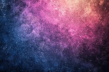 Fototapeta premium Colorful cosmic abstract background with stars and nebula in shades of blue, pink, and purple.