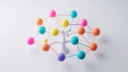 Fototapeta premium Colorful Abstract Tree