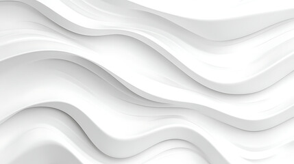 Elegant monochrome white seamless wave texture pattern background for design projects