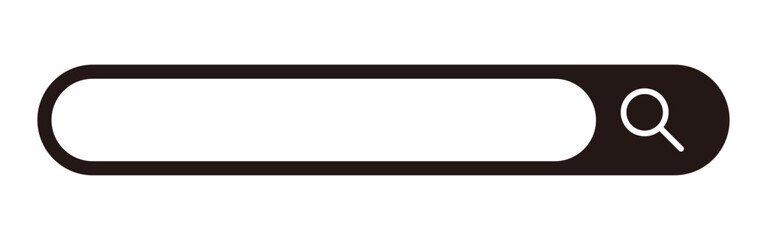 シンプルな検索バーのイラスト素材