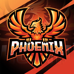 Phoenix esport mascot logo design © Visink.art