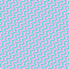 Obraz premium Square Cube Jagged Wave Seamless Design Line Stripe Waves Repeat Bright Colorful Pastel Geometric Pattern 1039