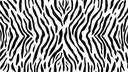 Abstract zebra print pattern. Zebra stripes pattern vector.