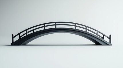 Elegant Small Pedestrian Bridge Mockup in Minimalist Design