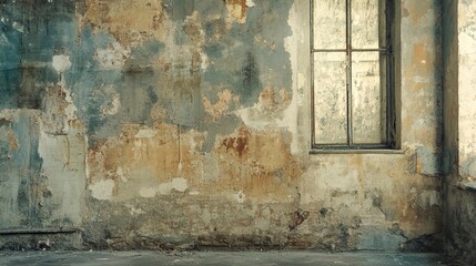 Weathered Wall with Window - Abandoned Building Texture
