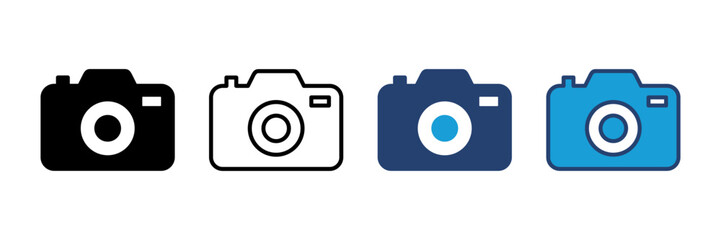 Camera icon vector. photo camera icon. camera photography icon.