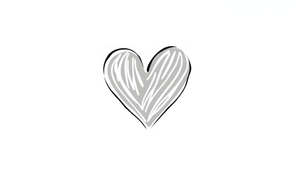 Obraz premium Heart doodle icon. Isolated hand drawn love symbol. PNG file with transparent background isolated with white highlights, png