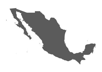 Vector map of Mexico