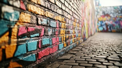 Fototapeta premium Colorful Graffiti Art on Urban Walls