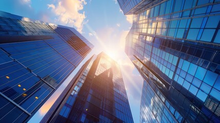 Modern Skyscrapers Reaching for the Sky