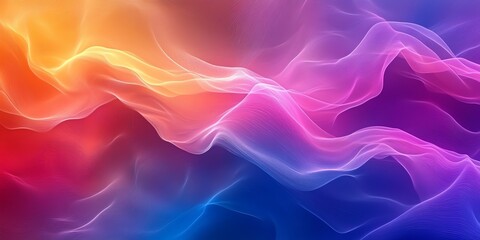 Fototapeta premium Abstract background of colorful flowing lines and shapes.
