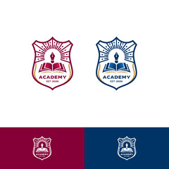 Academy and University Logo Vector Template | Fully Editable