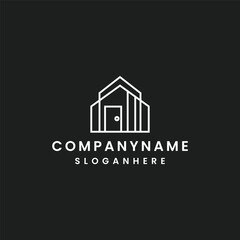 vector of house building logo design