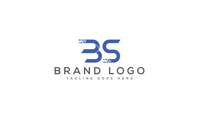 letter BS logo design vector template design for brand.