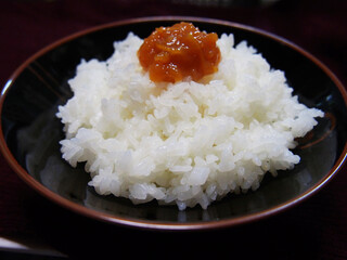 白ごはんとゆず味噌