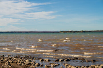 Beach of lake huron