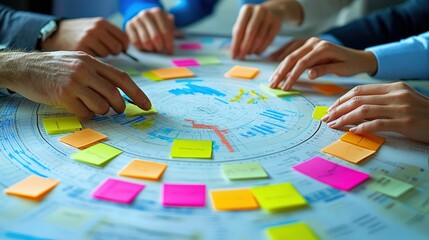 Fototapeta premium Collaborative Strategic Business Planning Session