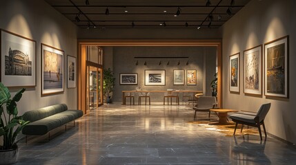Modern Art Gallery Interior