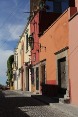 old stone street in San Miguel de Allende, Mexico