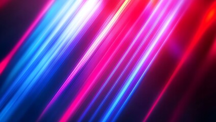 Vibrant Pink and Blue Light Streaks - Futuristic Digital Light Design