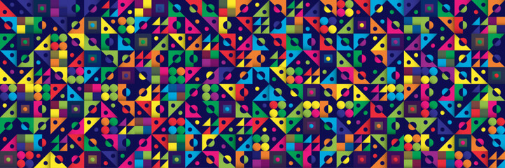 Dynamic Geometry: A Play of Color and Shape