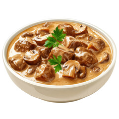 Creamy Beef Stroganoff with Mushrooms, rich and savory dish featuring tender beef, mushrooms, and a luscious sauce served over noodles
