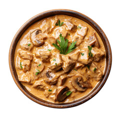 Creamy Beef Stroganoff with Mushrooms, a rich and savory dish featuring tender beef and flavorful mushrooms in a luscious sauce.