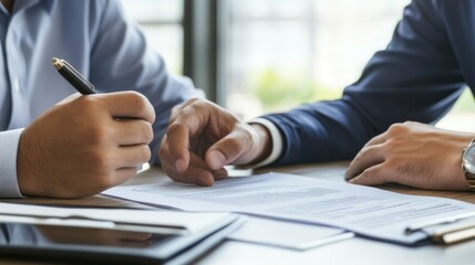 Disability insurance policy discussion between an agent and a client