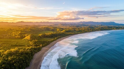 Fototapeta premium Breathtaking coastal nature reserve showcasing expansive views and vibrant ecosystems at