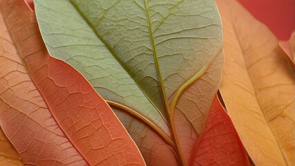 red leaf background