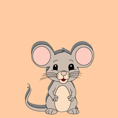 animal, rodent, rat, mammal, mouse, wildlife, pest, wild, pet, background, nature, isolated, fur, cute, small, cartoon, domestic, vector, grey, white, design, graphic, icon, illustration, laboratory, 