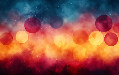 Pastel Watercolor Circles: Abstract Background Design