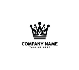 Vector abstract crown logo design. kings crown vector logo. Modern element sign. Royal luxury symbol