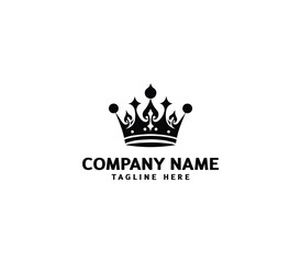 Vector abstract crown logo design. kings crown vector logo. Modern element sign. Royal luxury symbol