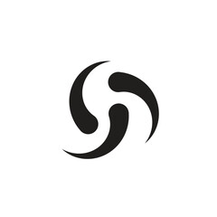 Obraz premium Logo three ball unique design with blank background