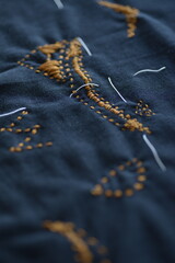 Kantha quilts is a very free embroidery pattern.