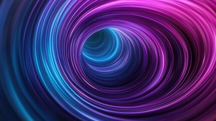 Fototapeta premium Colorful swirling vortex design with vibrant shades of blue and purple, abstract motion effect.