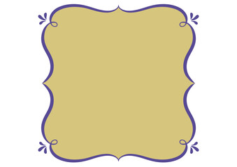 インド風の飾りフレーム。ベクターデータ。