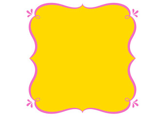 インド風の飾りフレーム。ベクターデータ。