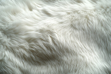 Fototapeta premium Close-up of a polar bear's white fur, with subtle shading and depth.